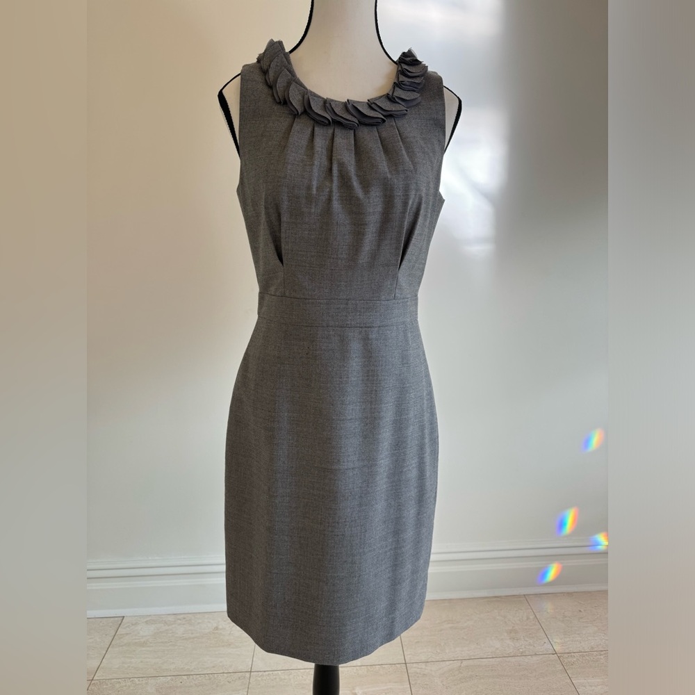 JCrew Grey Sheath Dress Size 4